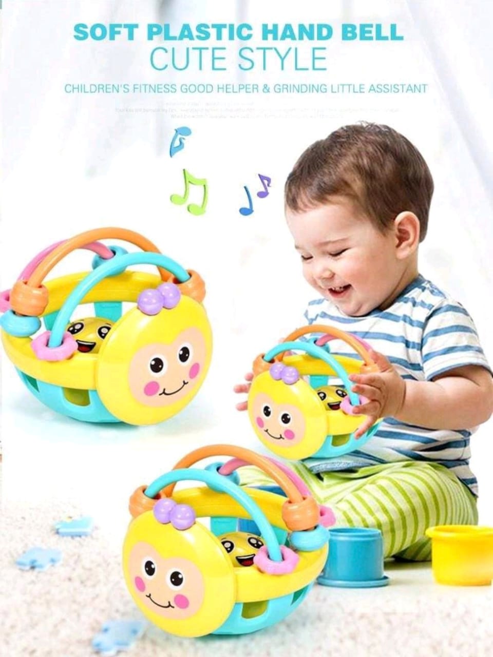 Rattles and Teether Grasping Baby Ball