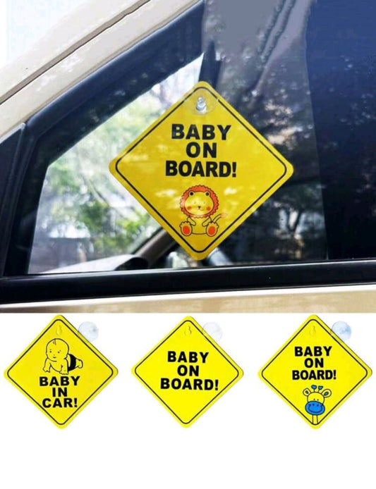 Baby On Board Suction Sign