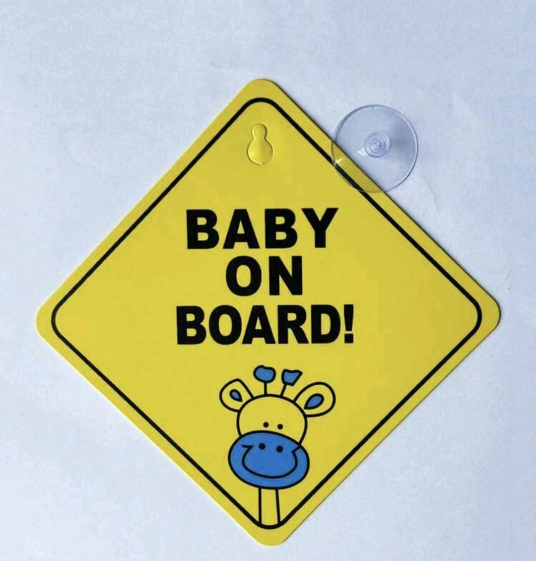 Baby On Board Suction Sign