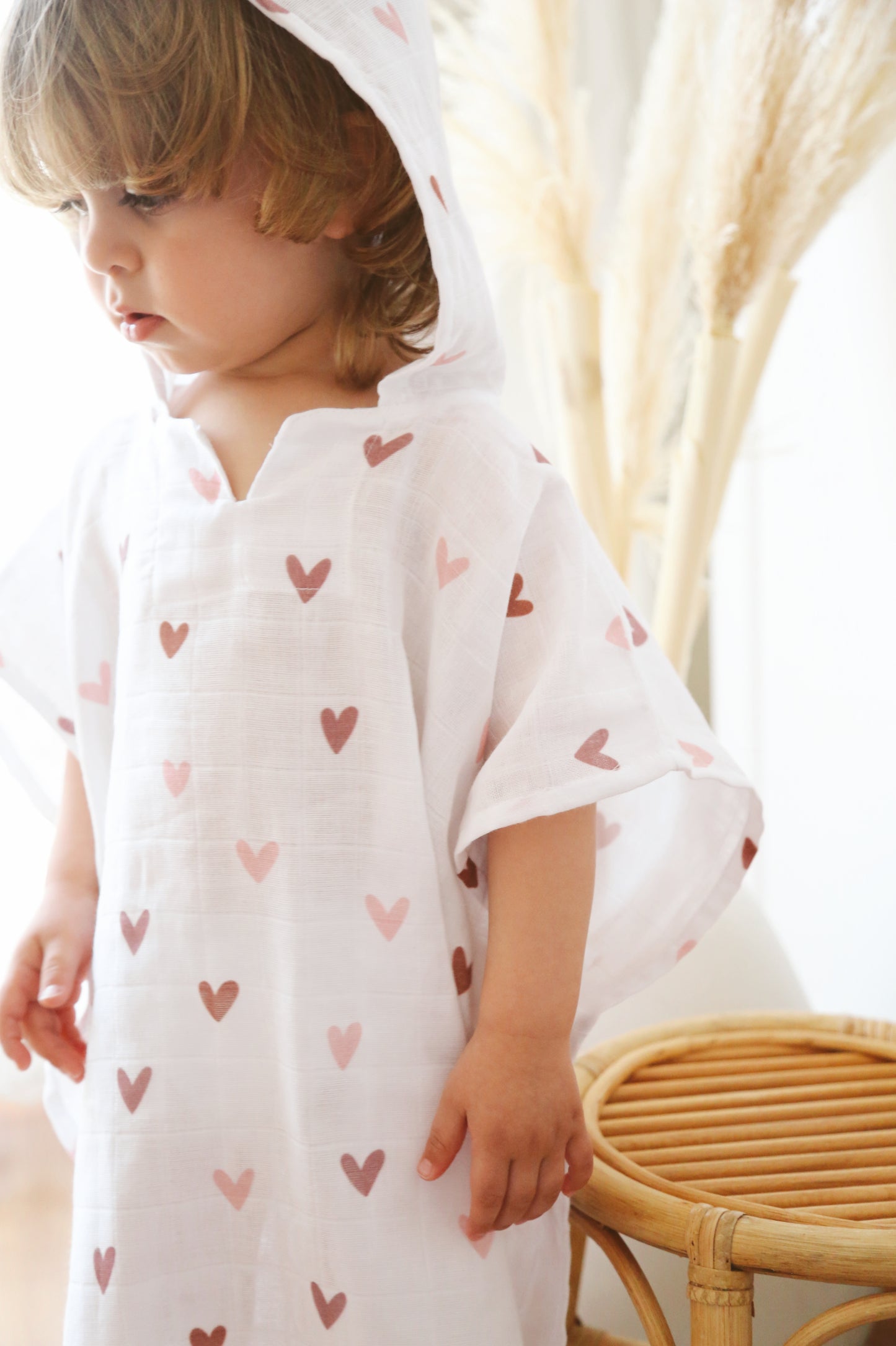 Muslin Hooded Poncho