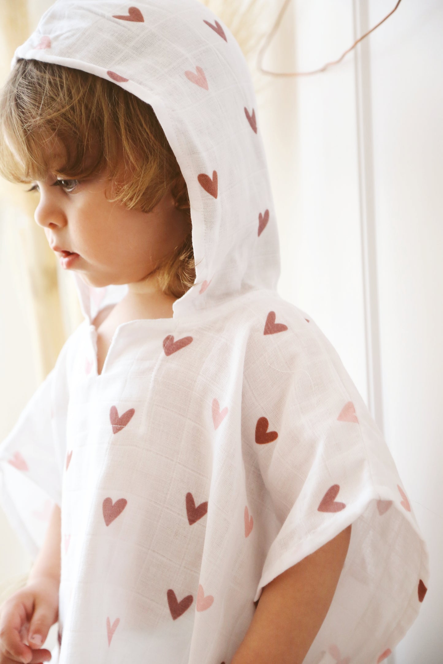 Muslin Hooded Poncho
