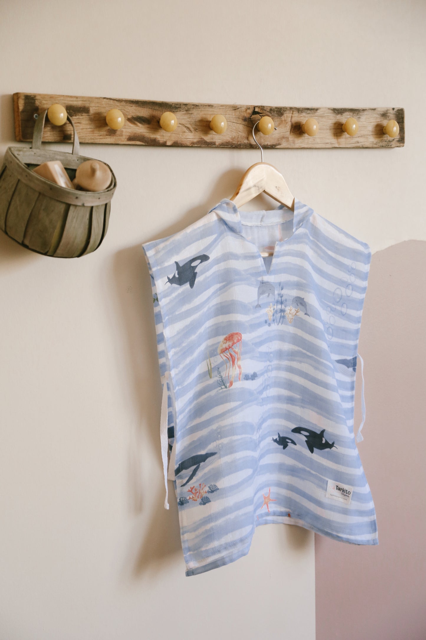 Muslin Hooded Poncho