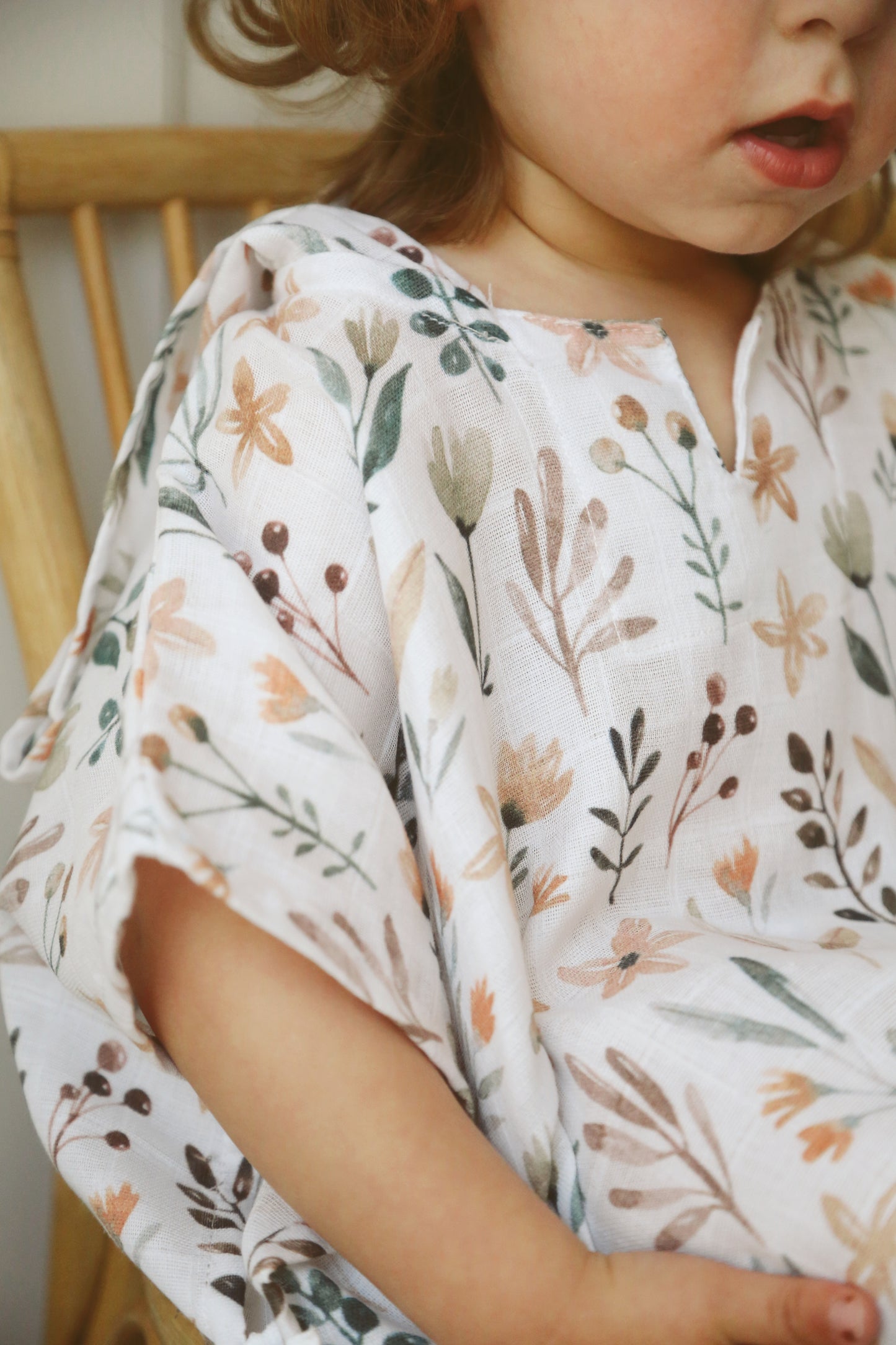 Muslin Hooded Poncho
