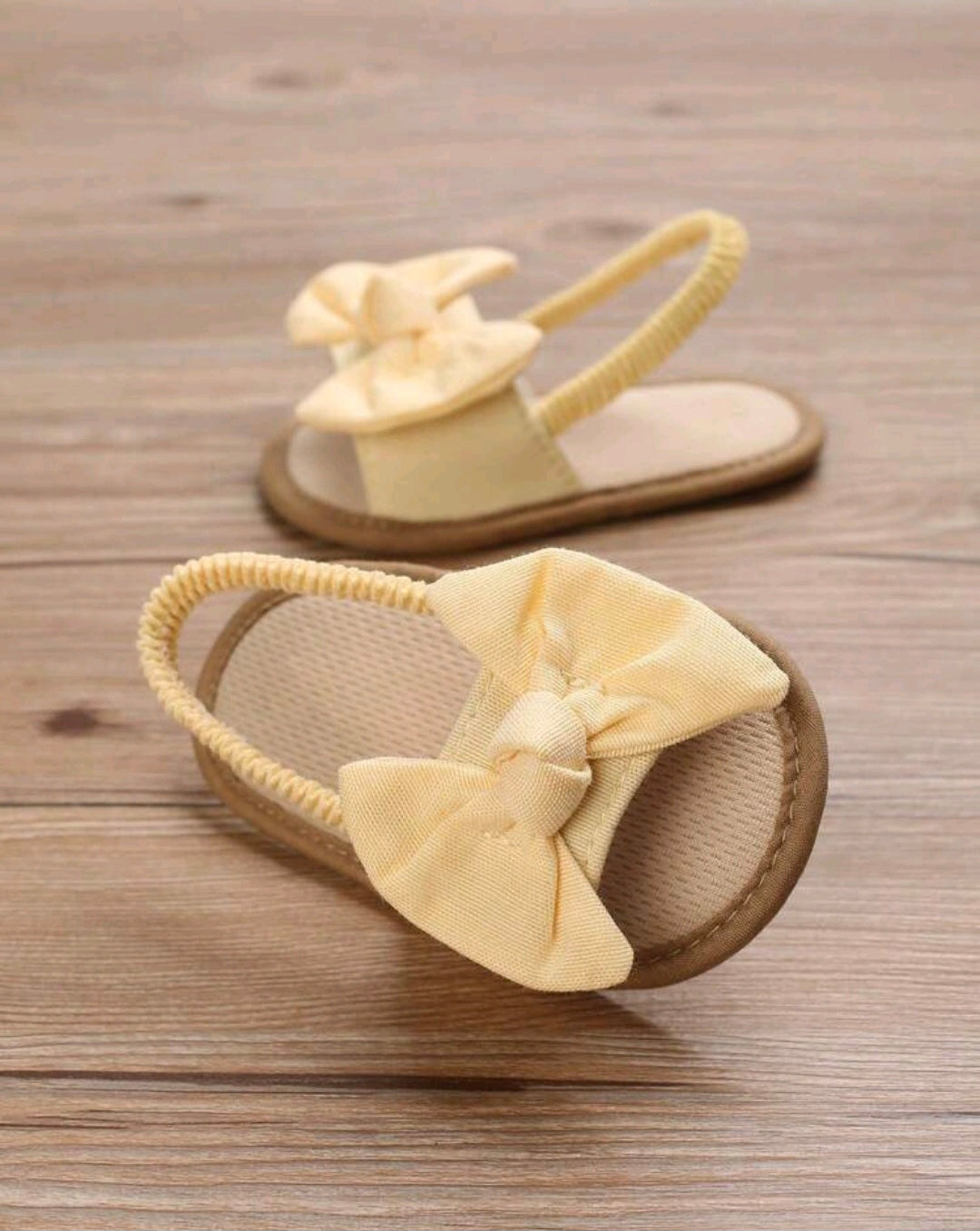 Yellow Bow Sandals