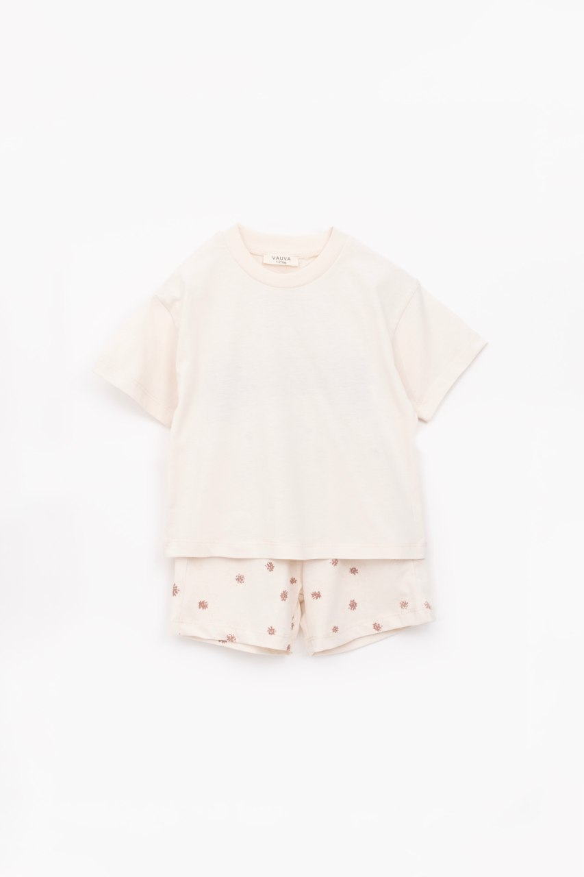 Cherry & Hearts Shorts & Tshirt Set (100% Cotton)