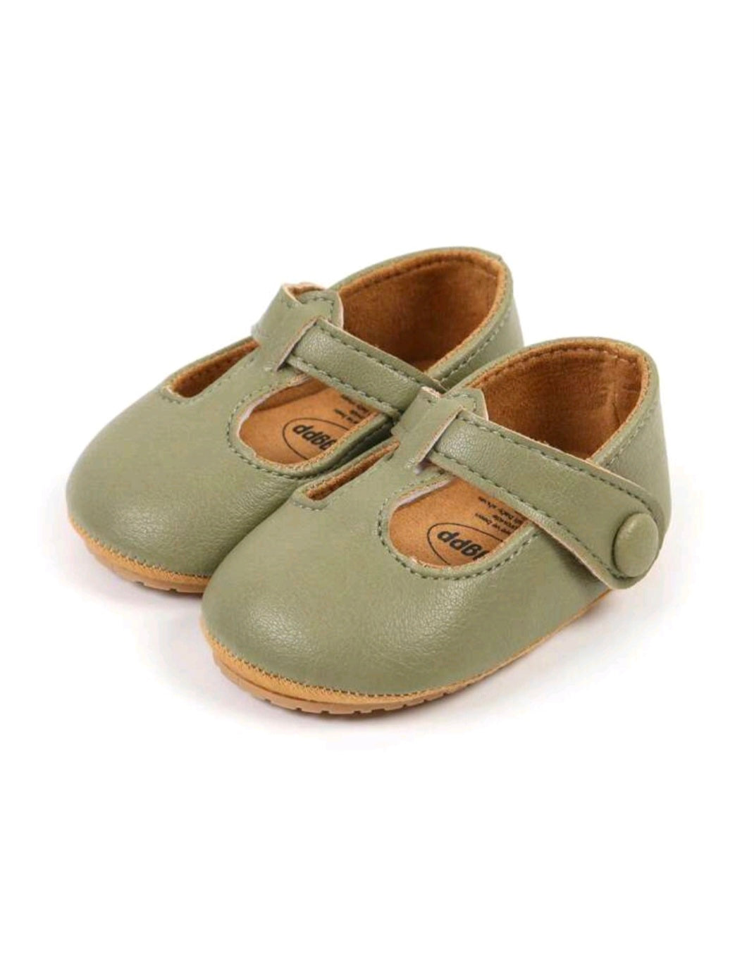 T-Strap Ballerina - Olive Green