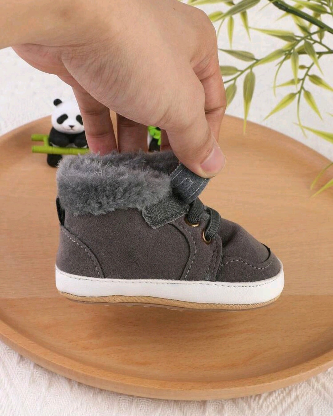 Warm Thick Boots - Grey