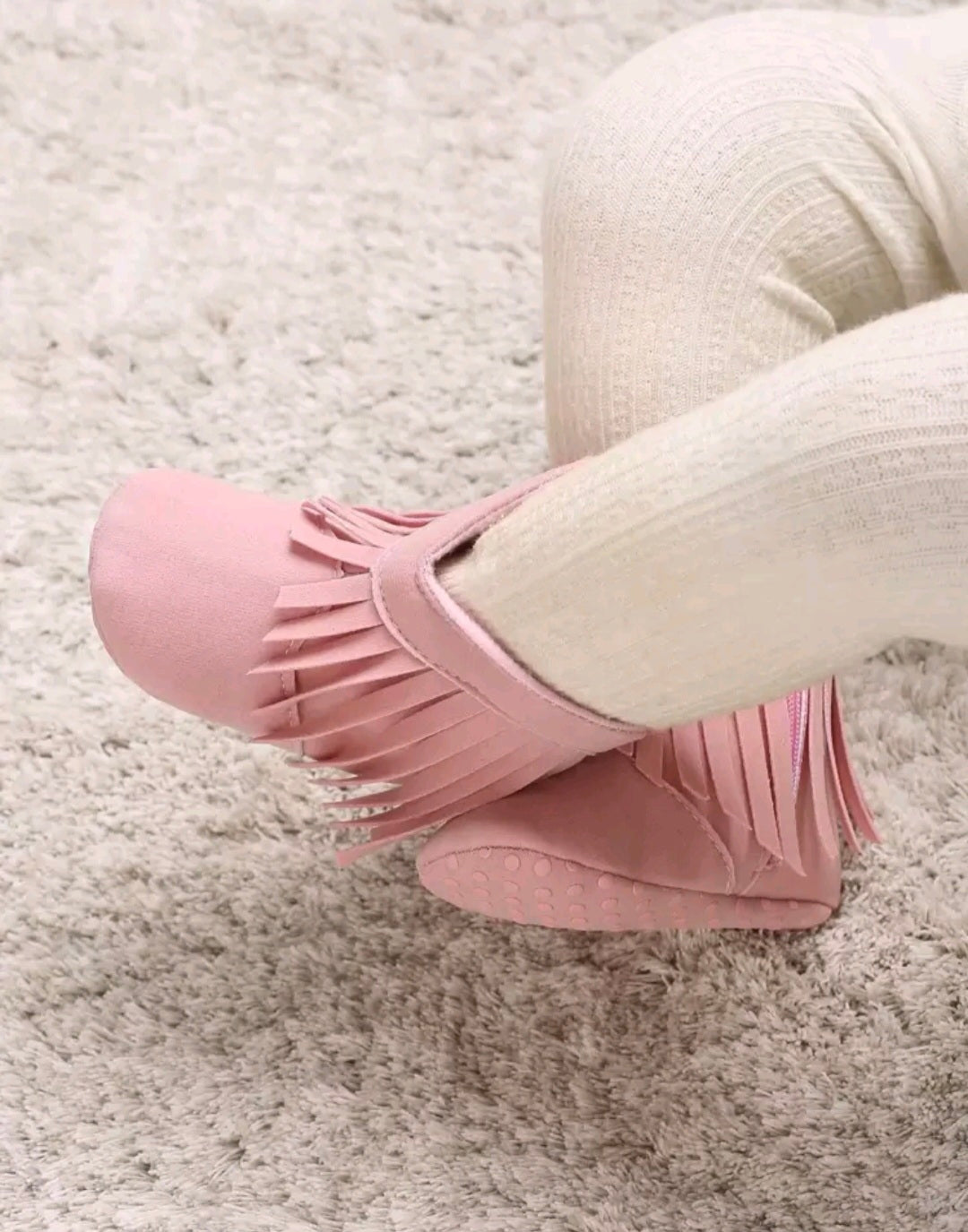 Cowboy Style Ankle Boots - Pink