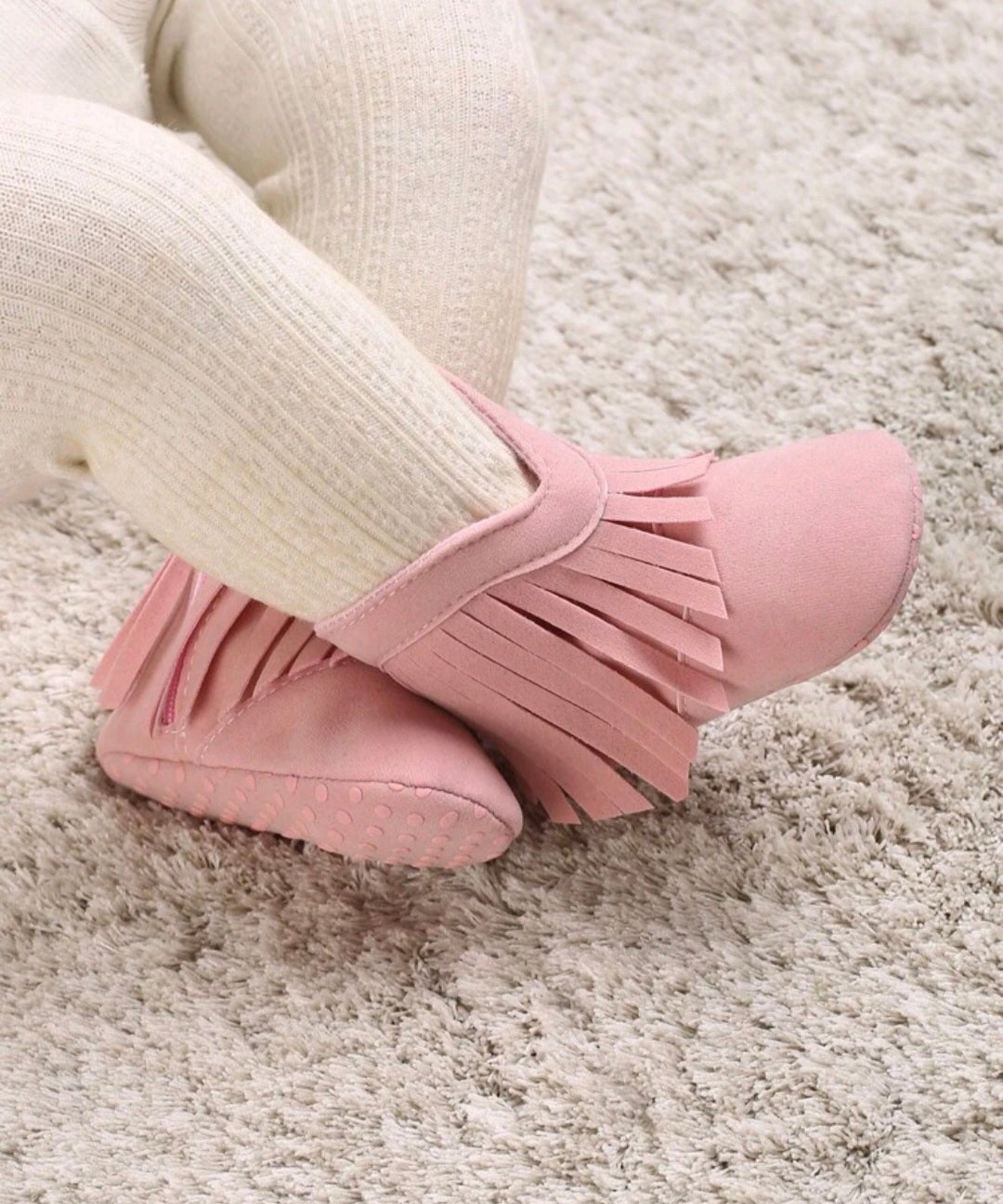 Cowboy Style Ankle Boots - Pink