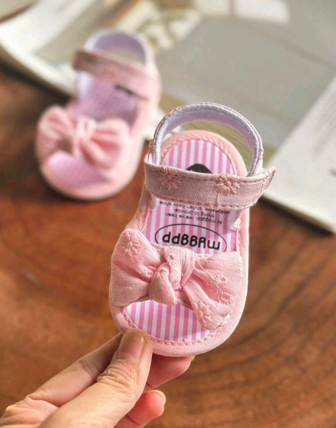Pink Bow Sandals