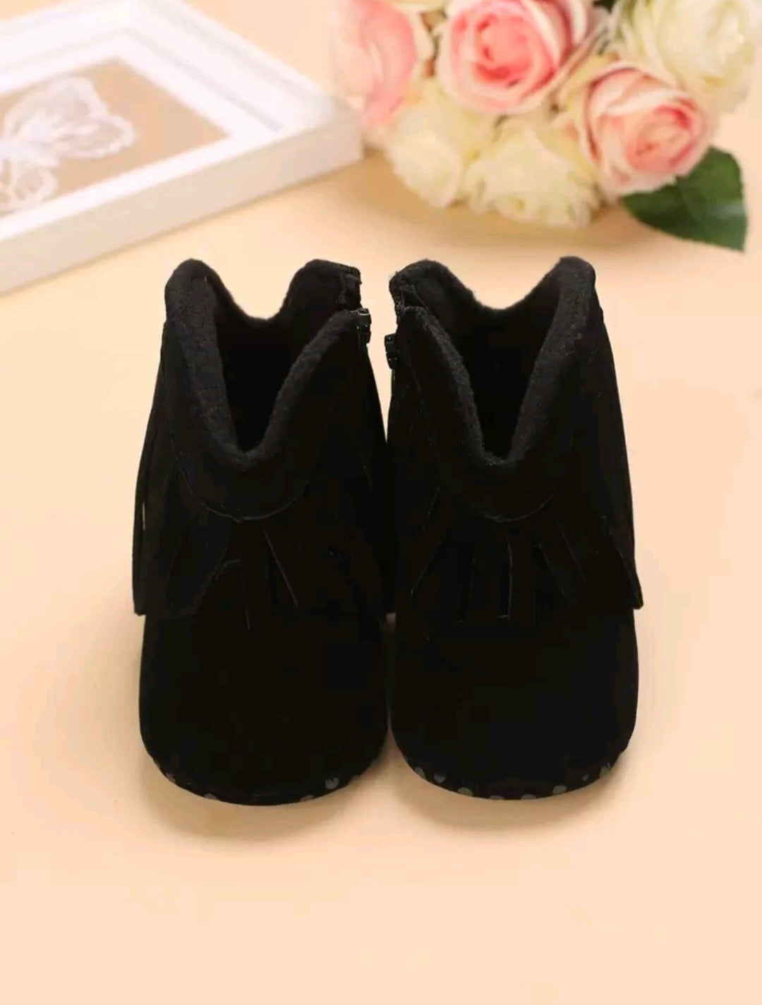 Cowboy Style Ankle Boots - Black