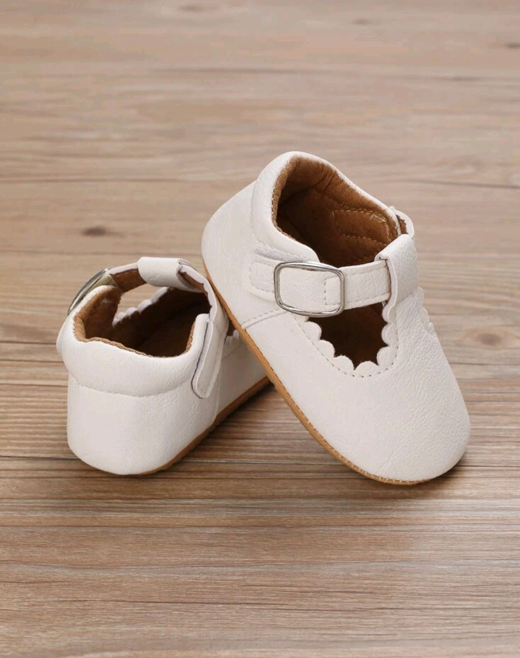 T-Strap Ballerina - White