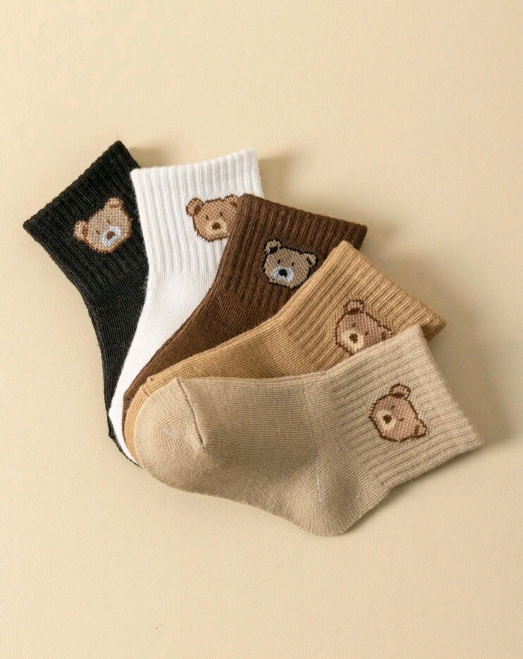 5 pairs Cute Bear -Socks