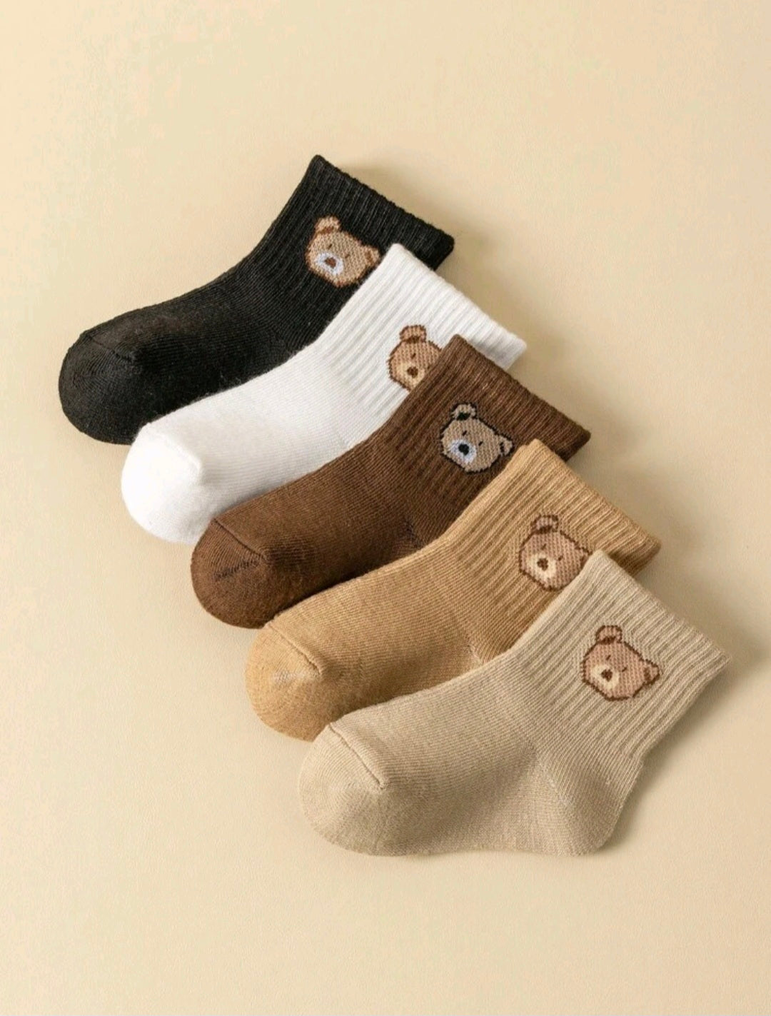5 pairs Cute Bear -Socks
