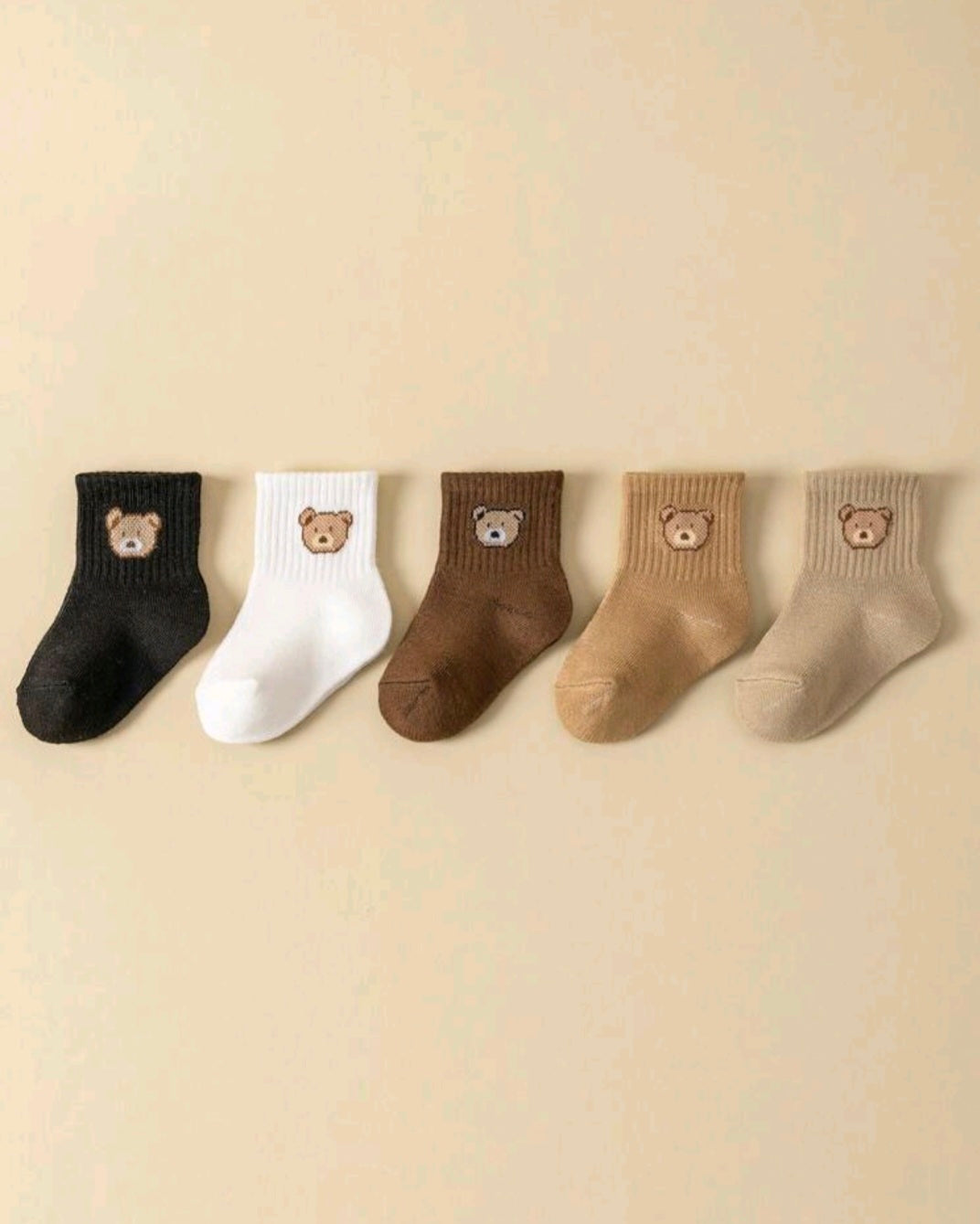 5 pairs Cute Bear -Socks