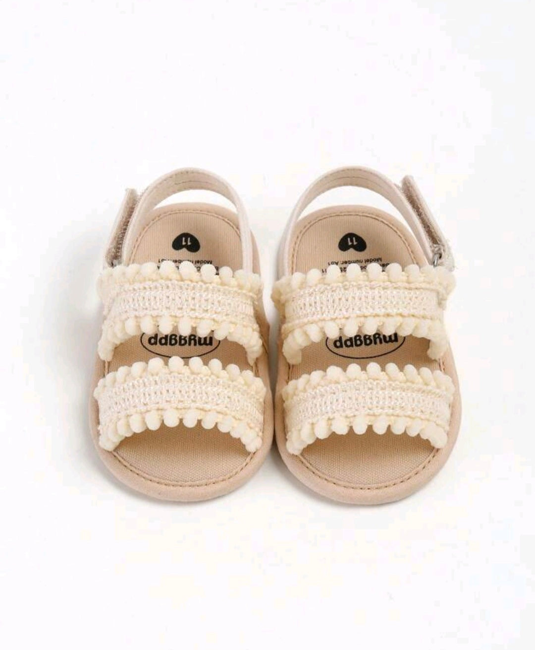 Beige Crochet Sandals