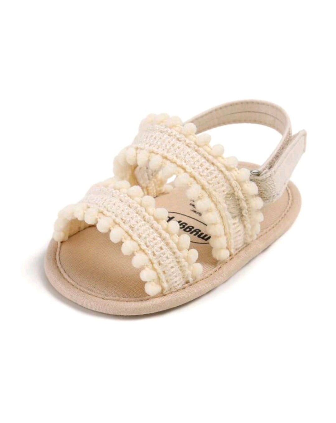 Beige Crochet Sandals