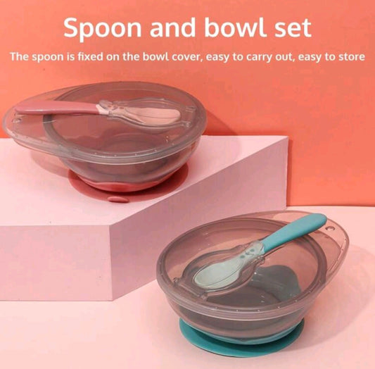 Spoon & Bowl Set with Lid