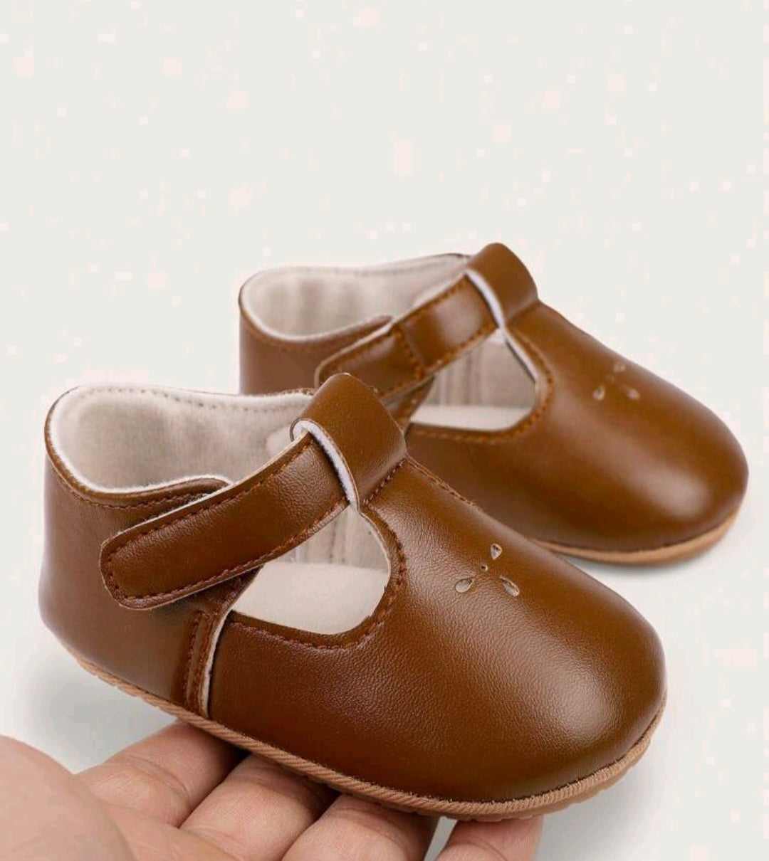T-Strap Ballerina-Brown