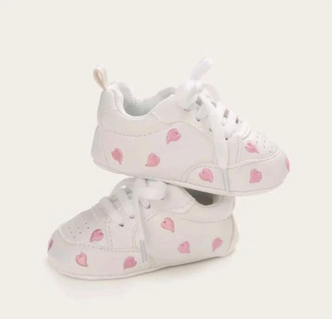 Pink Hearts Sneakers