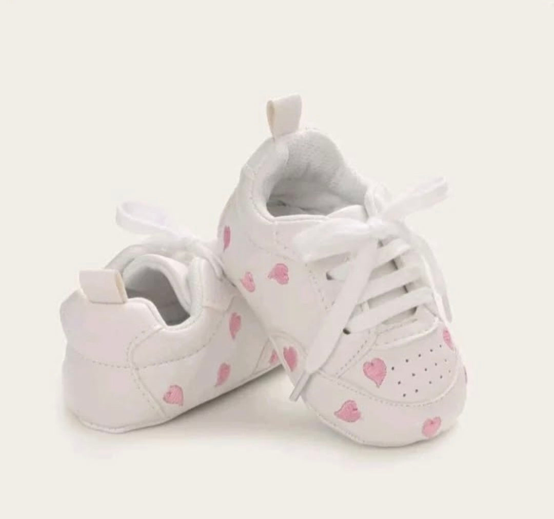Pink Hearts Sneakers