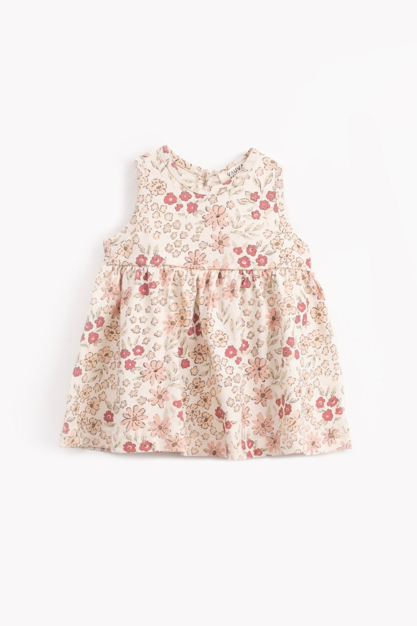 Sleeveless Printed Baby Dress