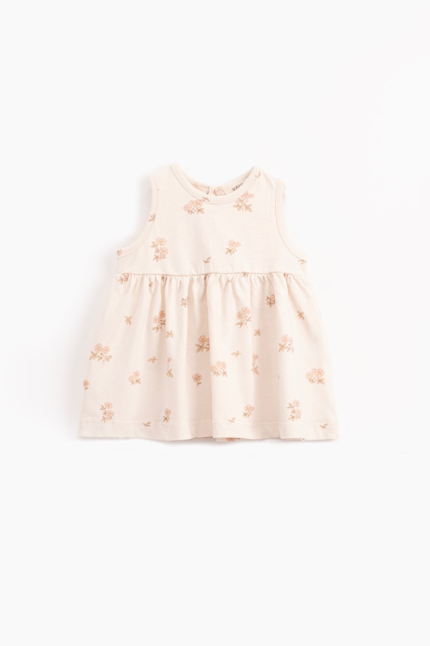 Sleeveless Printed Baby Dress
