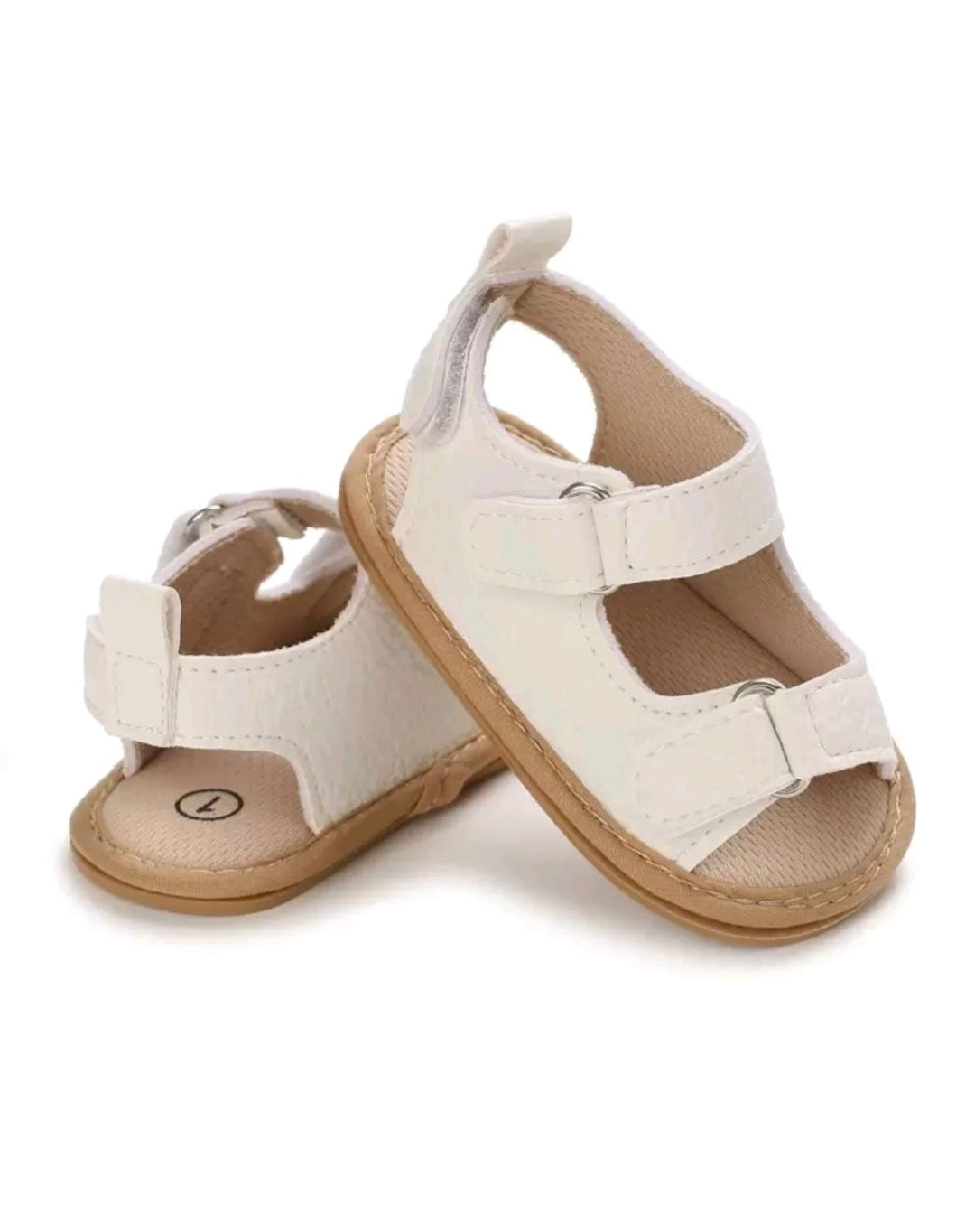 Leather White Sandals
