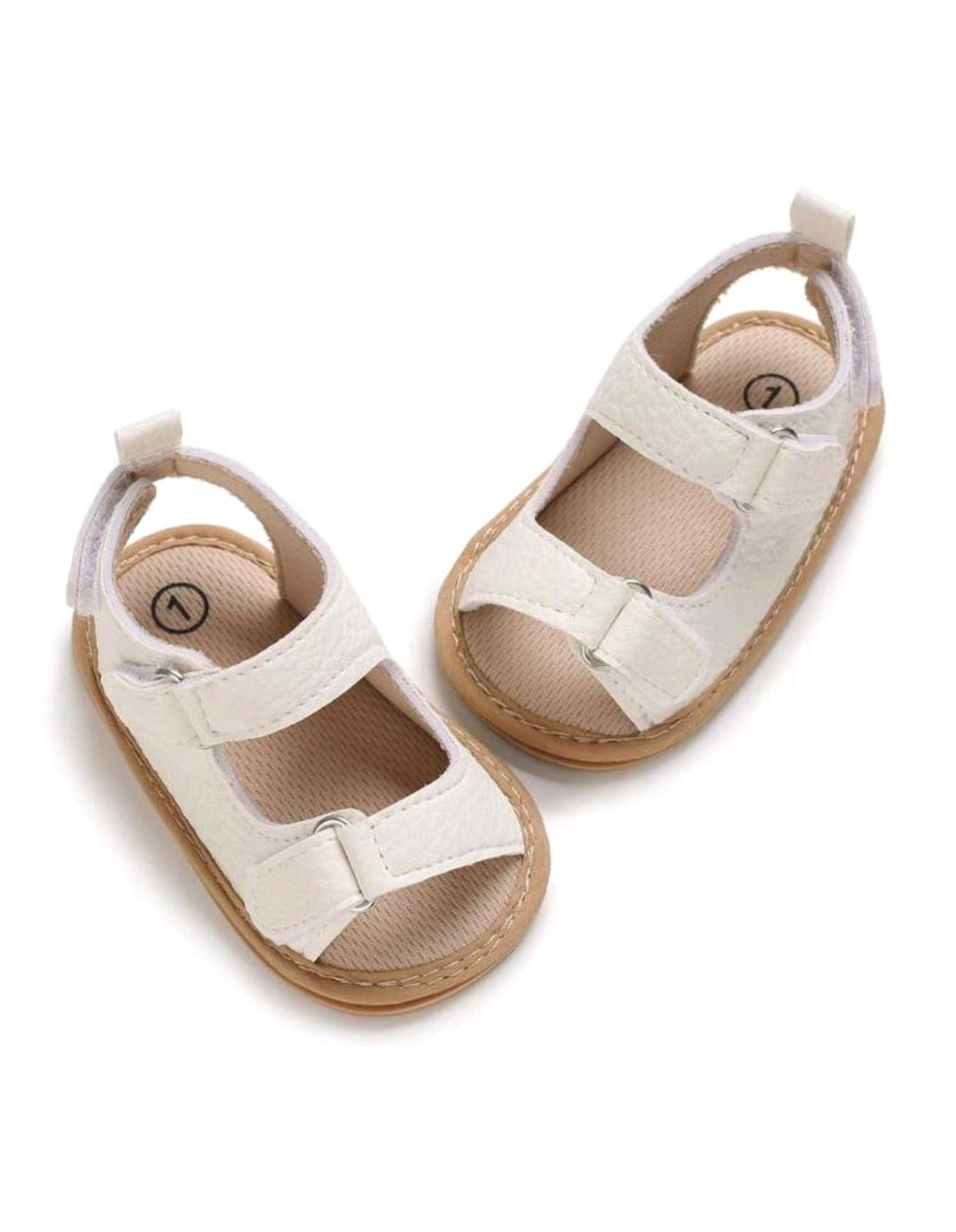 Leather White Sandals
