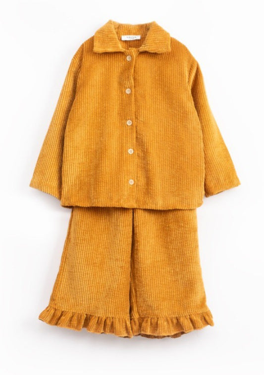 Vintage Ruffle Set - Moutarde - 1-6Y