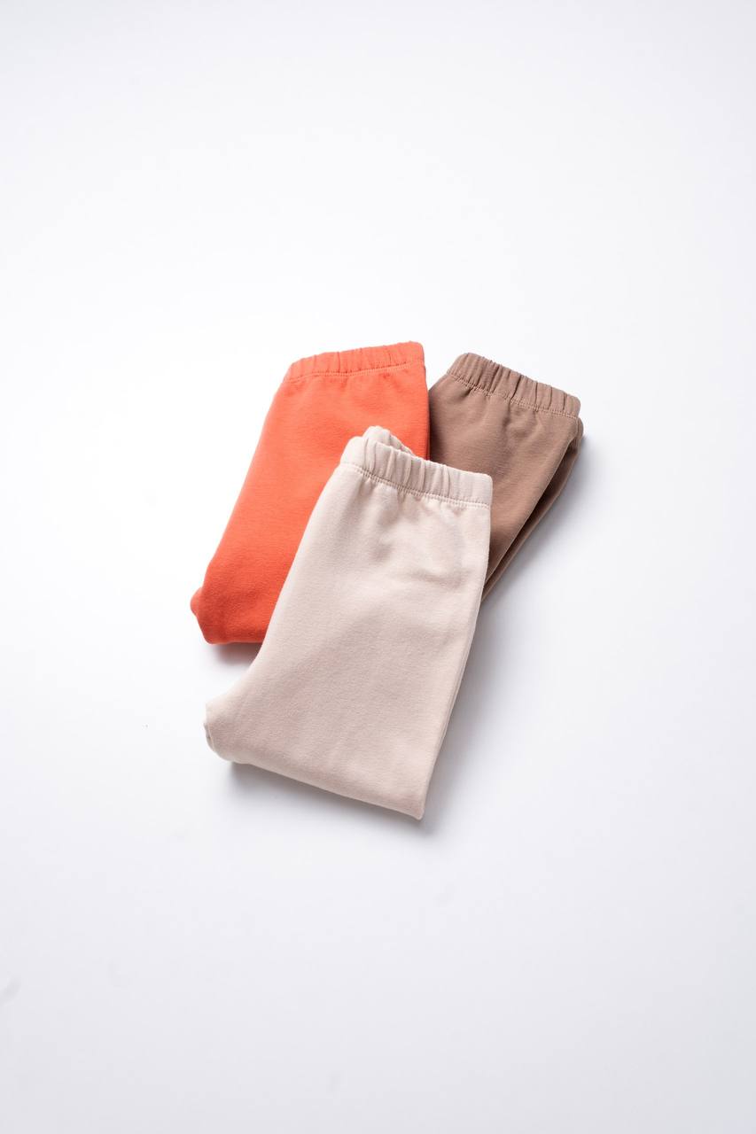 Snuggly Sweater & Legging Fleeced Set - Orange/Pink - 1-6Y