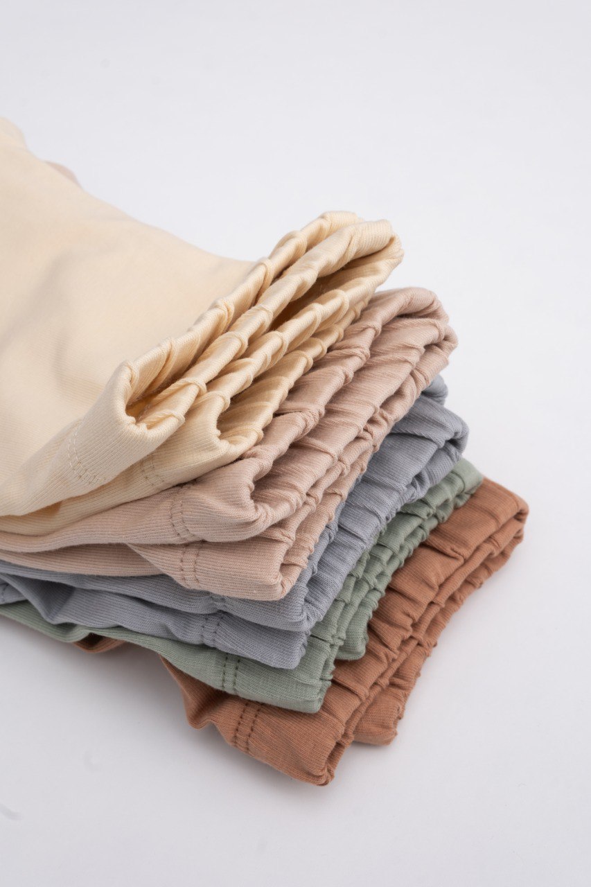 Pure Organic Cotton Legging - Blue/Green/Beige - 3-24M