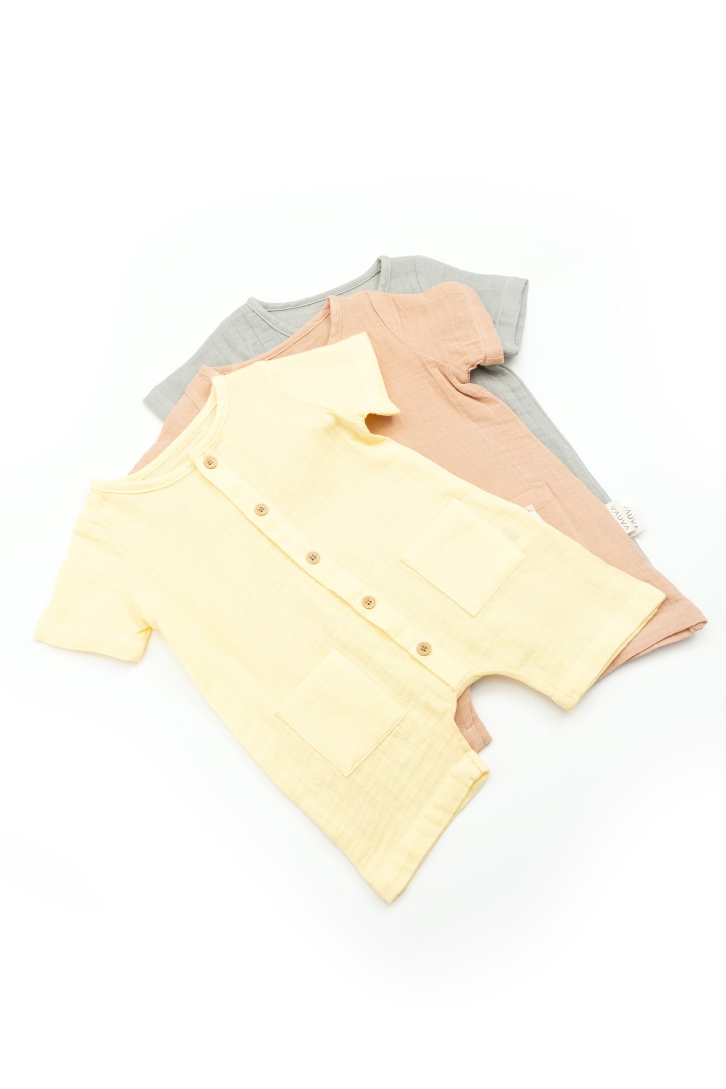 Baby Muslin Romper - Soft Cotton
