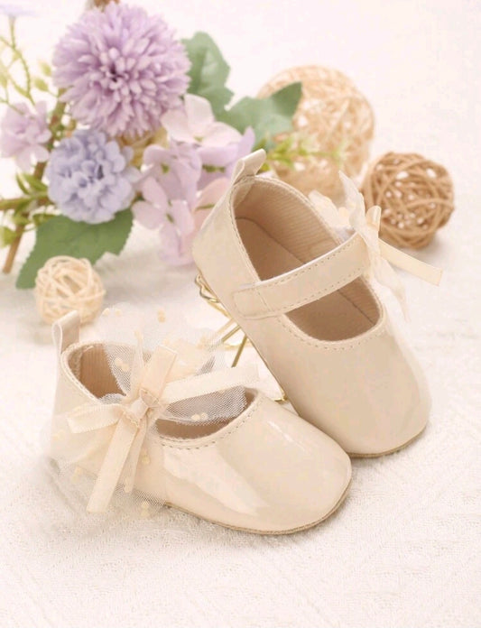 Glossy Beige Ballerina