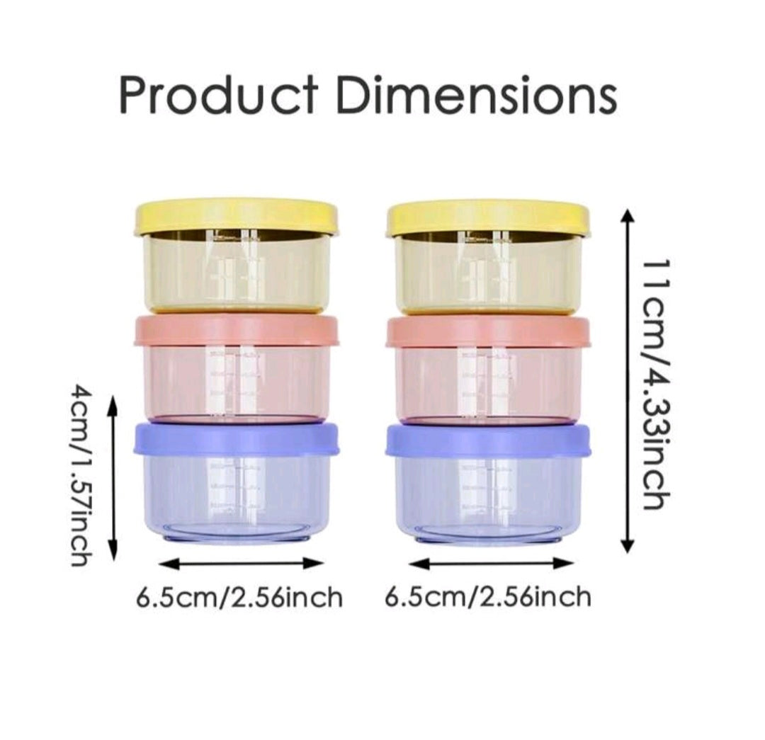6-Pack Food Containers