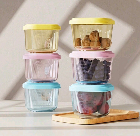 6-Pack Sealed Food Containers