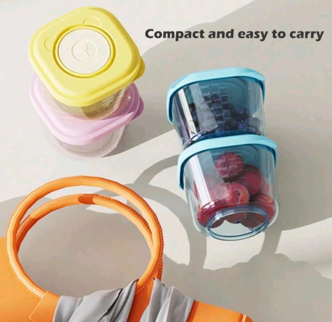 6-Pack Sealed Food Containers