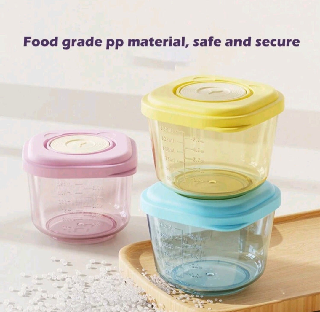 6-Pack Sealed Food Containers