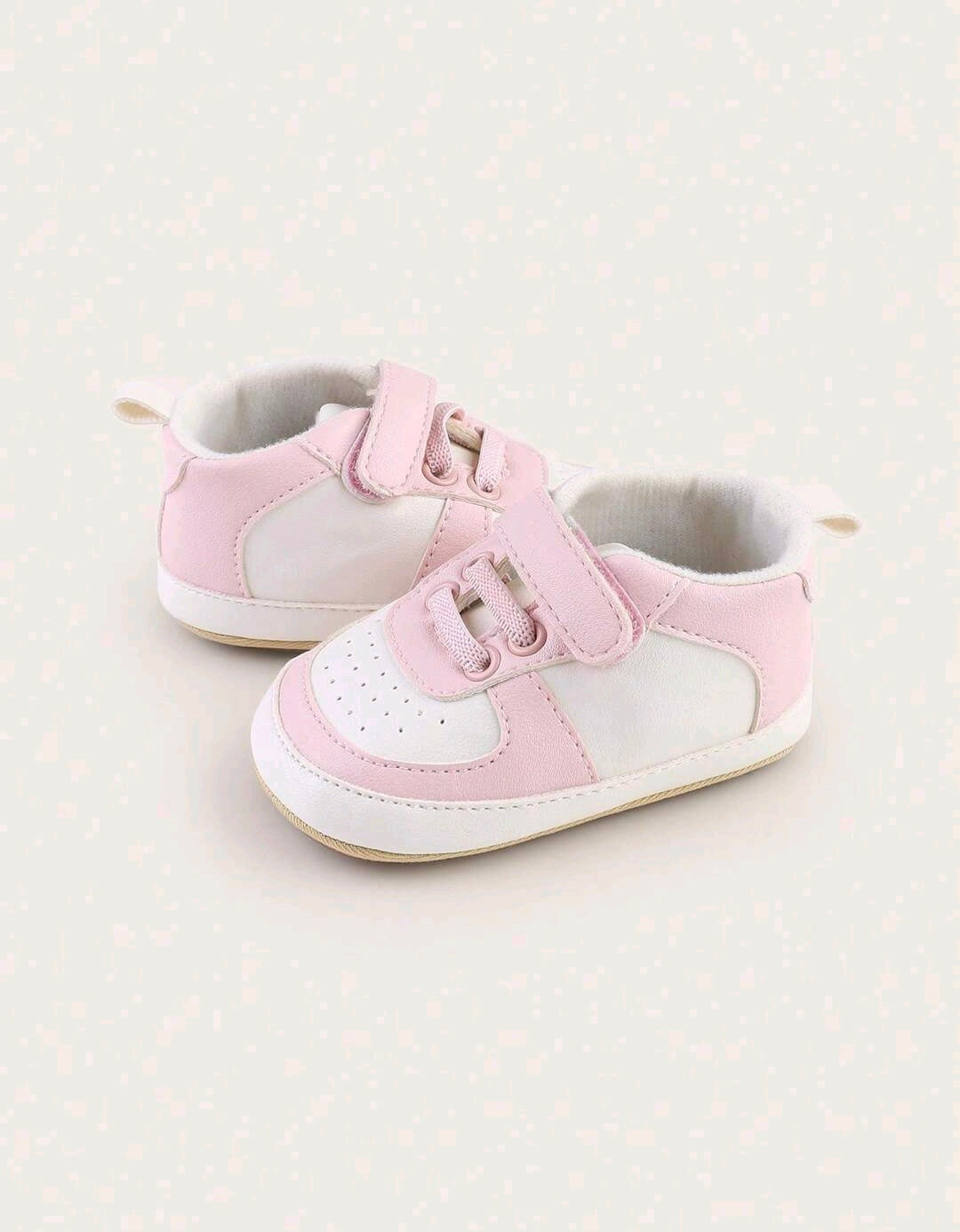 White & Pink Sneakers