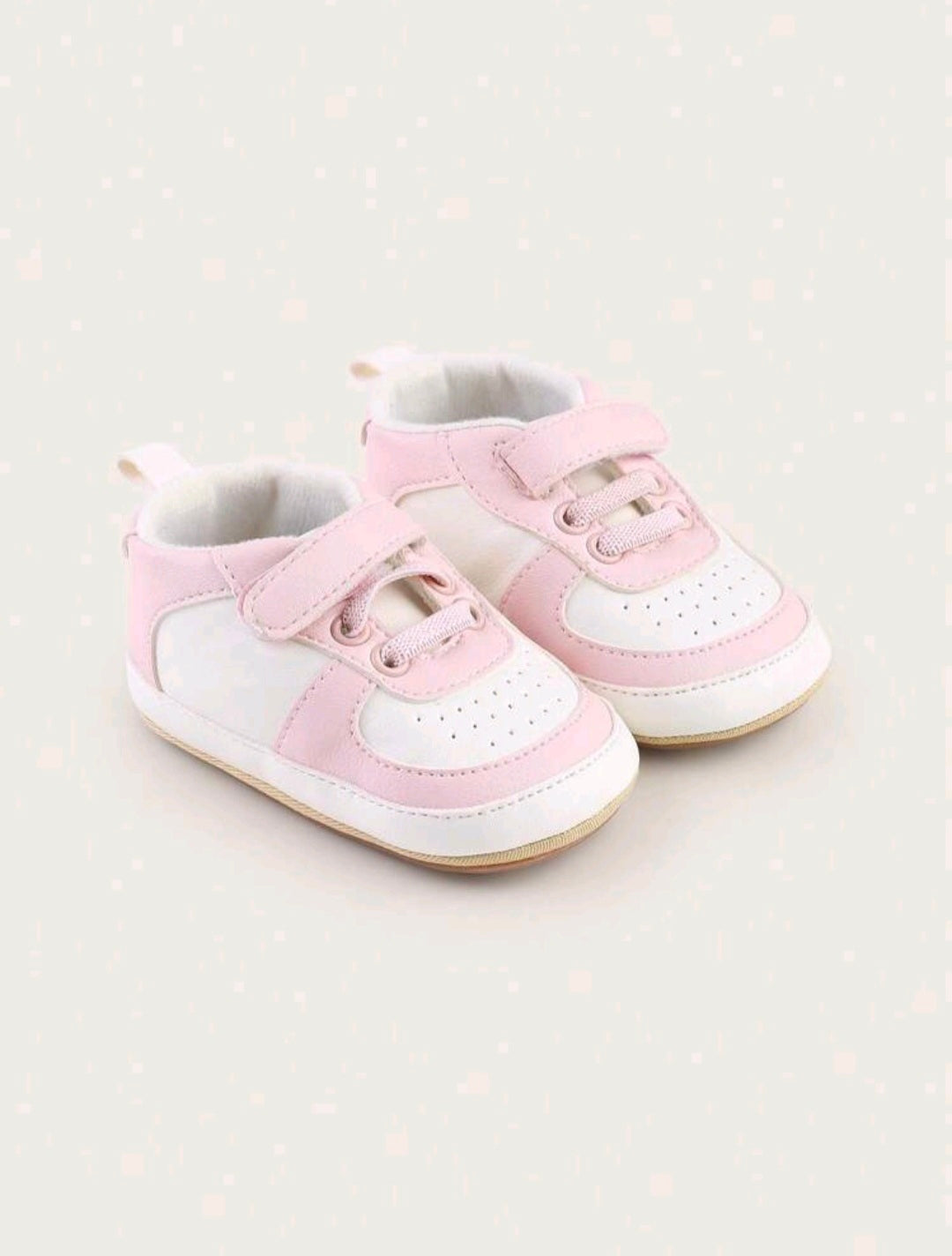 White & Pink Sneakers