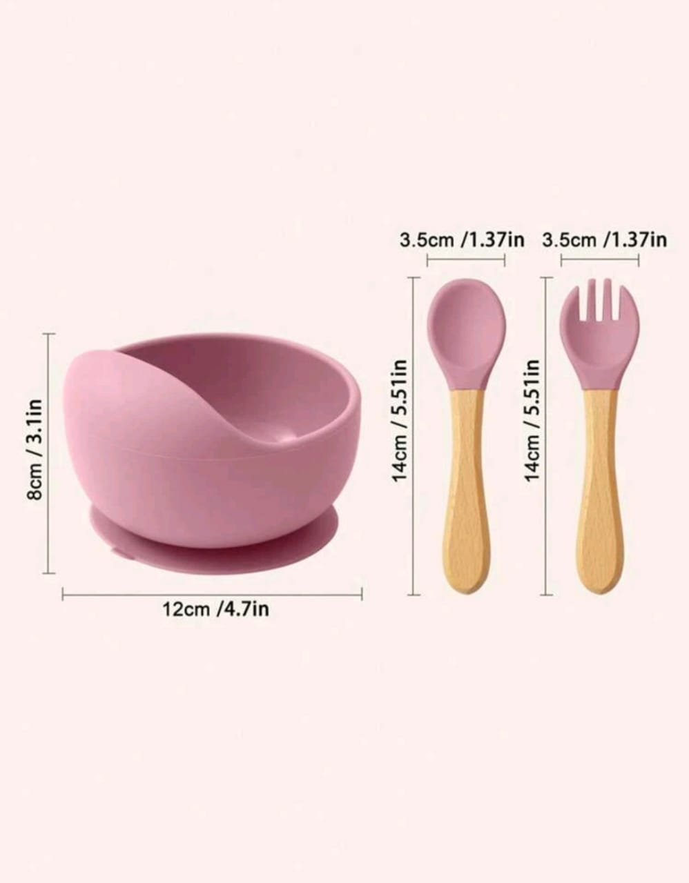 Silicone Suction Bowl - 3 PCS