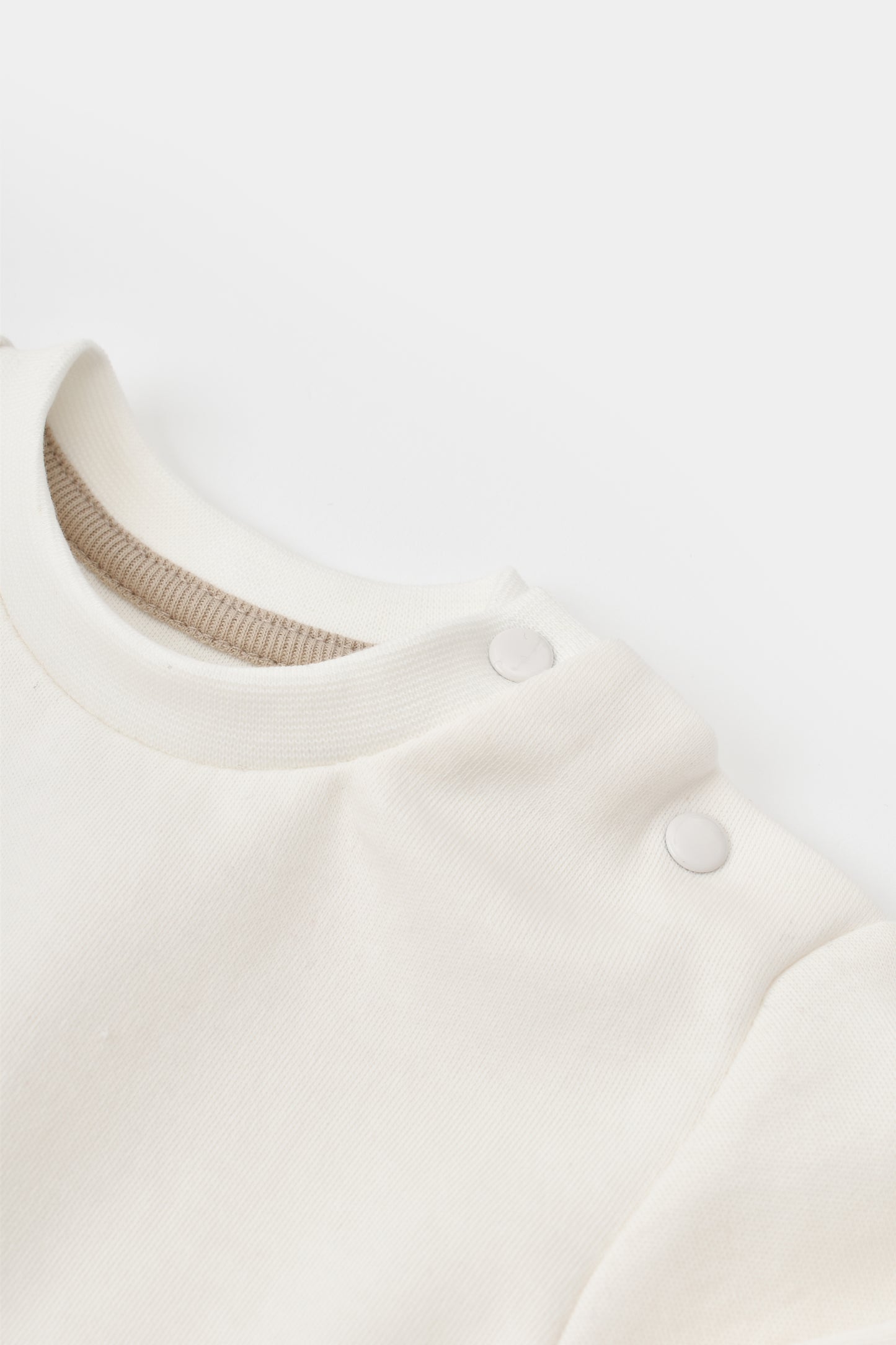 Pant & Long Sleeve Shirt Giraffe Set - Ecru - 100% Organic Cotton - 3-24M