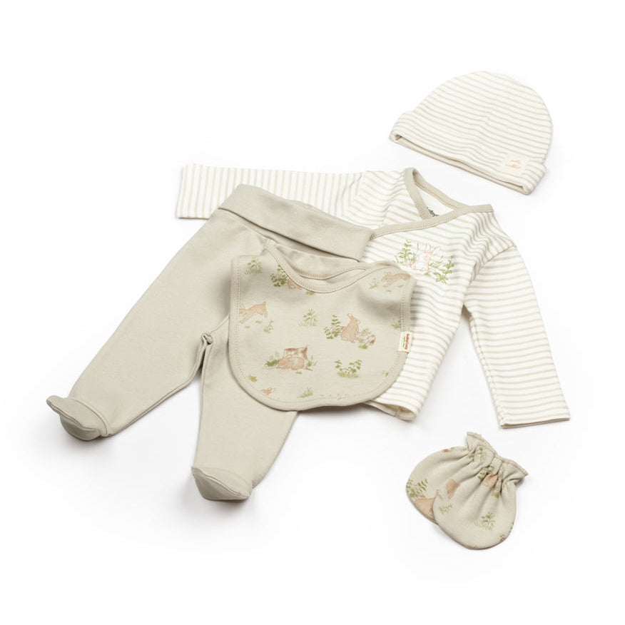 Newborn Set Bunny 5 PCS - 100% Organic Cotton