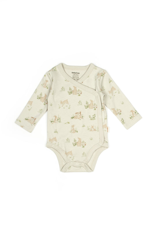 2 PCS Double Breasted Body Bunny - 100% Organic Cotton - 0-9M