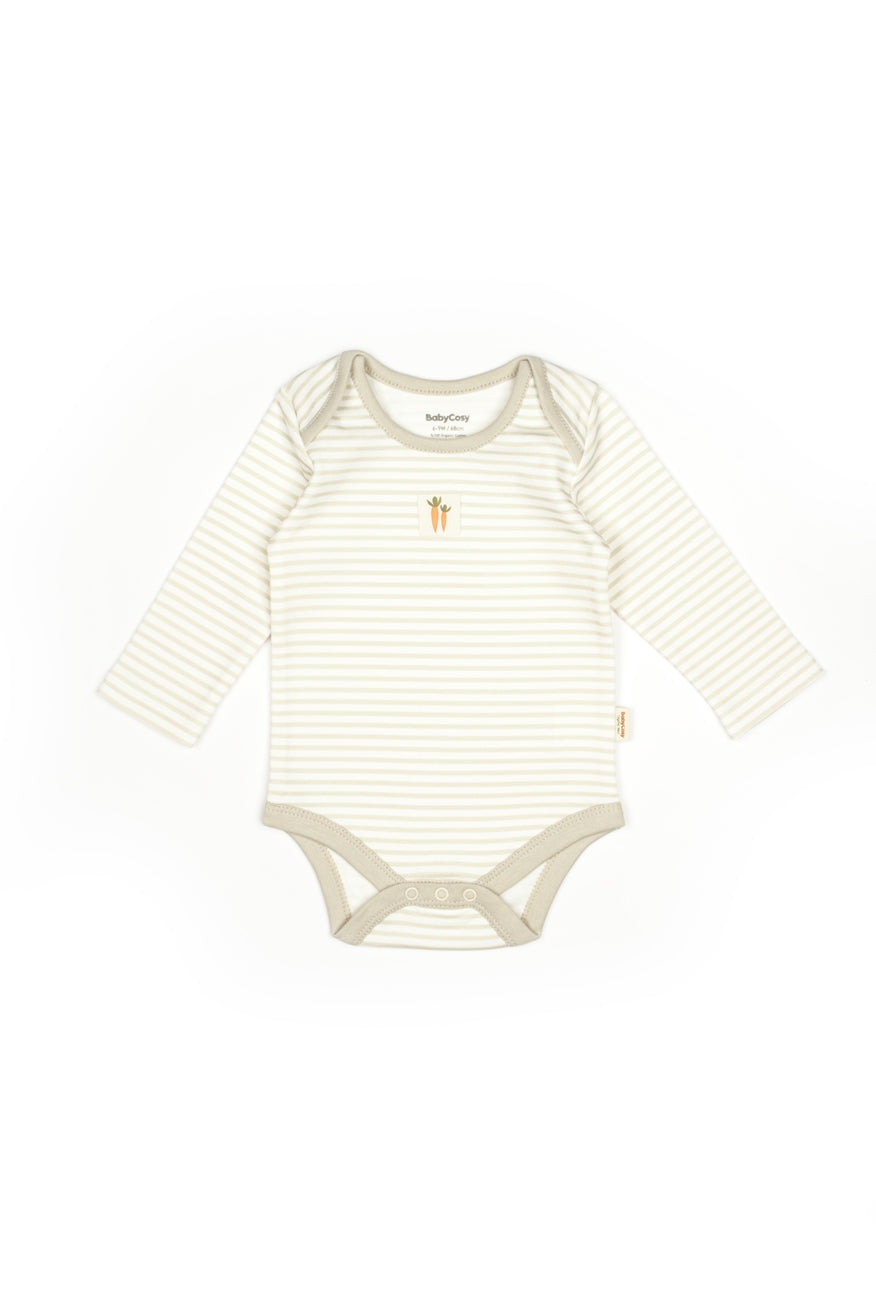 3 PCS Long Sleeve Body Bunny - 100% Organic Cotton - 9-24M