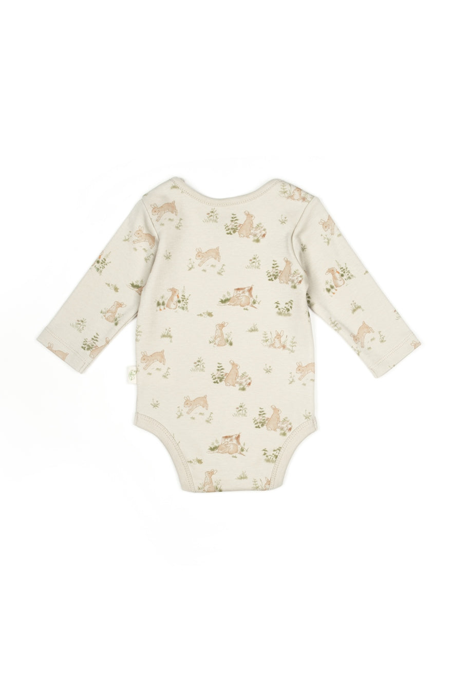 3 PCS Long Sleeve Body Bunny - 100% Organic Cotton - 9-24M