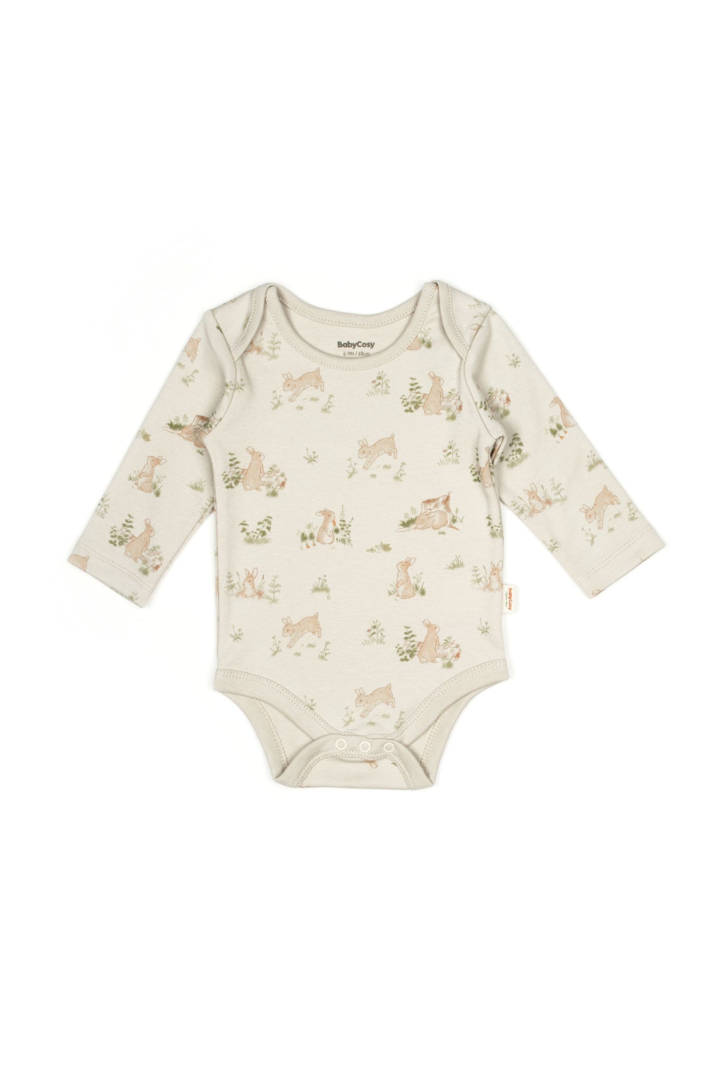 3 PCS Long Sleeve Body Bunny - 100% Organic Cotton - 9-24M