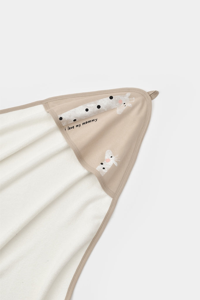 Bath Towel Giraffe - Mink - 100% Organic Cotton