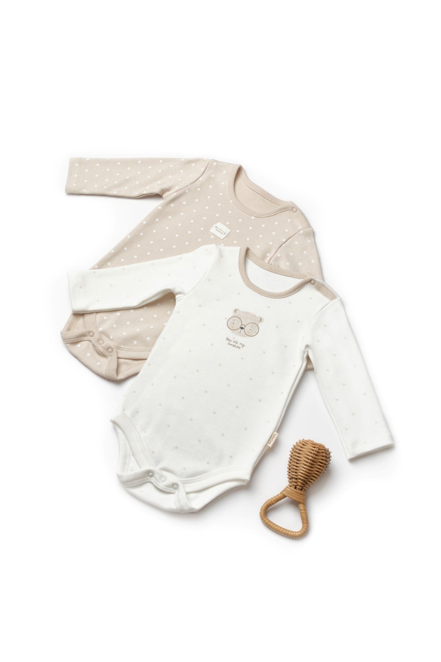 2 PCS Long Sleeve Body - 100% Organic Cotton