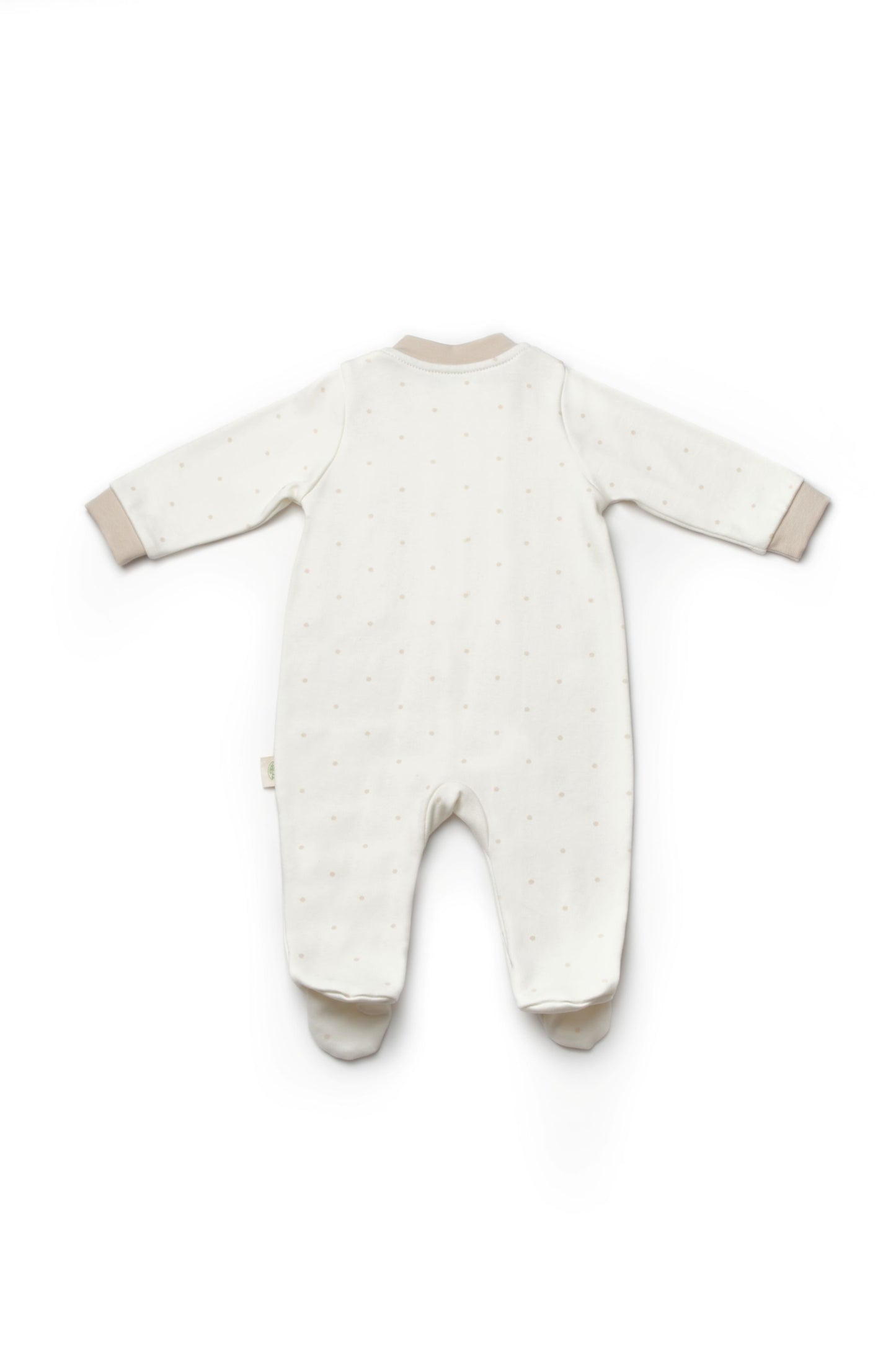 2 Pcs Footed Rompers - 100% Organic Cotton
